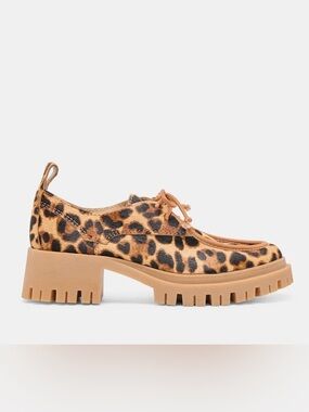 Dolce Vita Milza Loafers Dk Leopard Calf Hair NEW